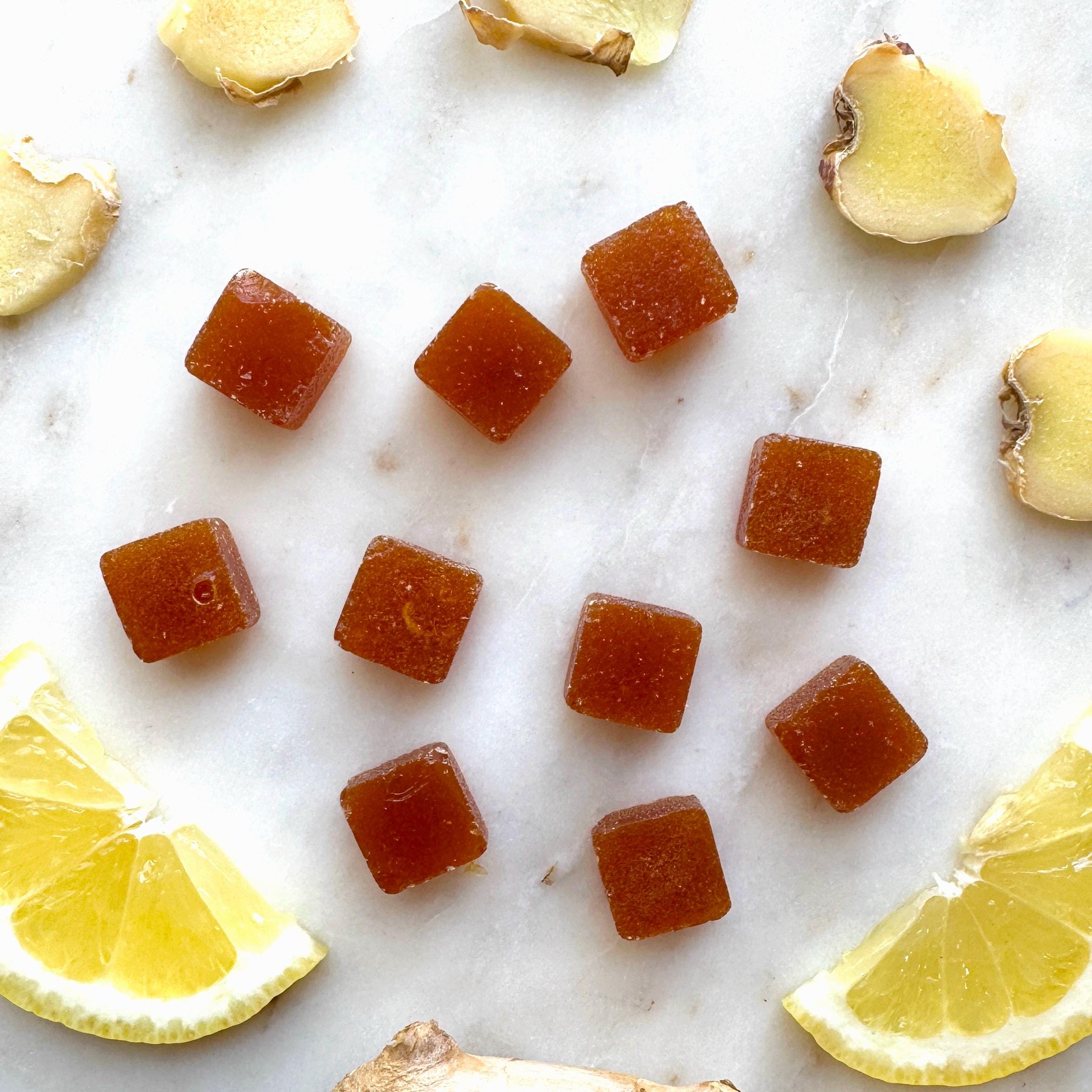 Honey Ginger Lemon Lozenges with Maine Apple Cider Vinegar