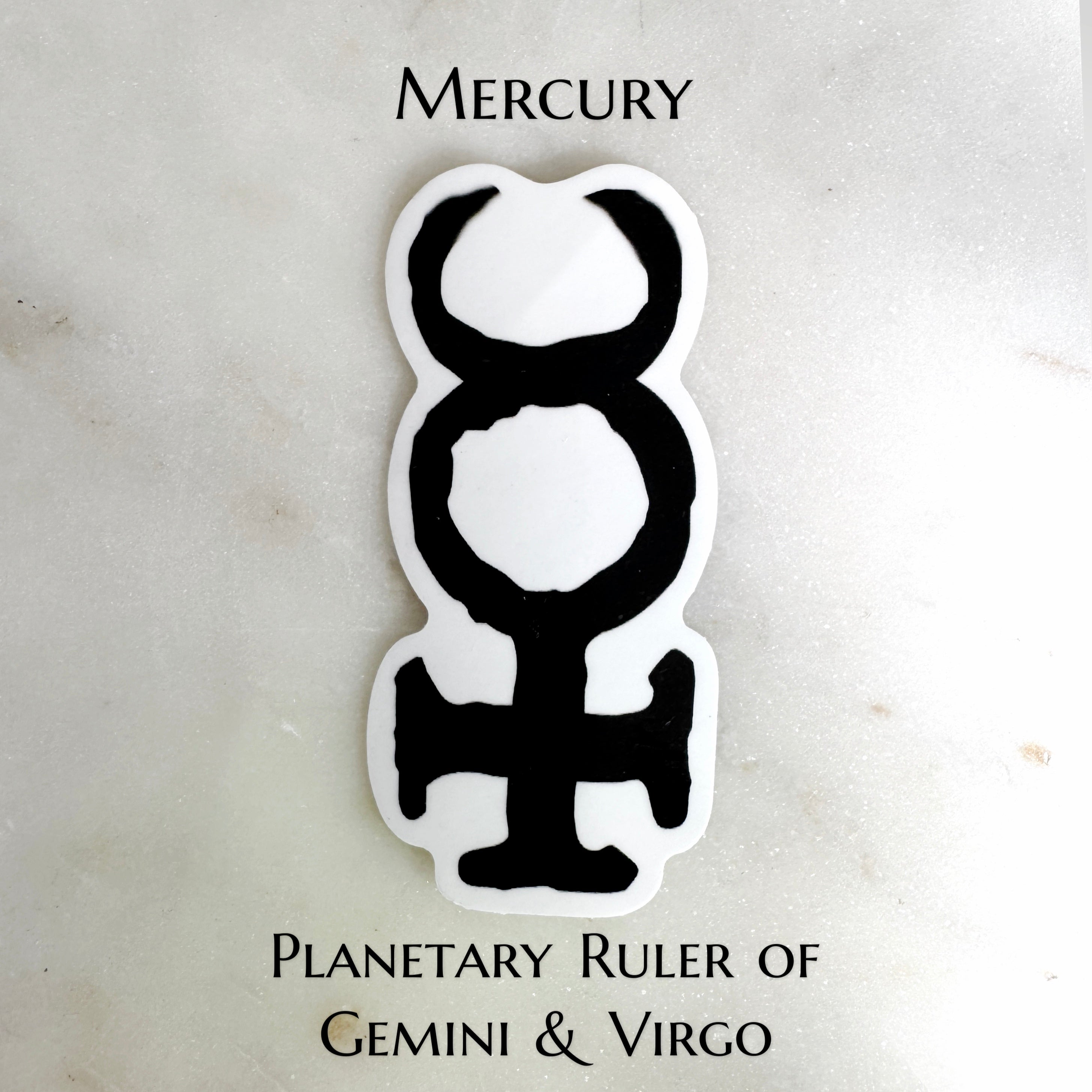 Mercury - Astrology Planetary Glyph - Ruler of Gemini & Virgo