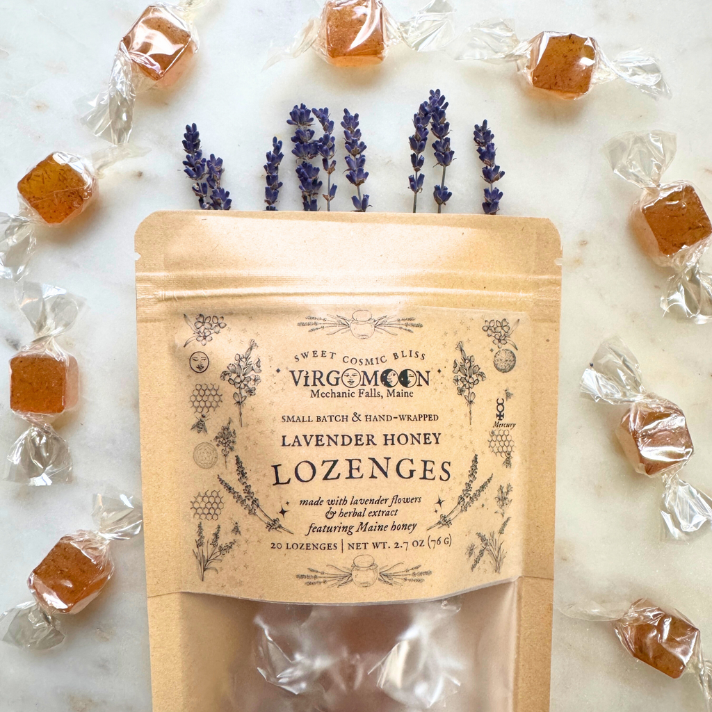 Lavender Honey Lozenges with Maine grown Lavender