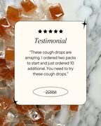 Honey Ginger Lemon Lozenges with Maine Apple Cider Vinegar