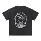 Everything is Connected - Snow Washed V-Neck Cotton T-Shirt