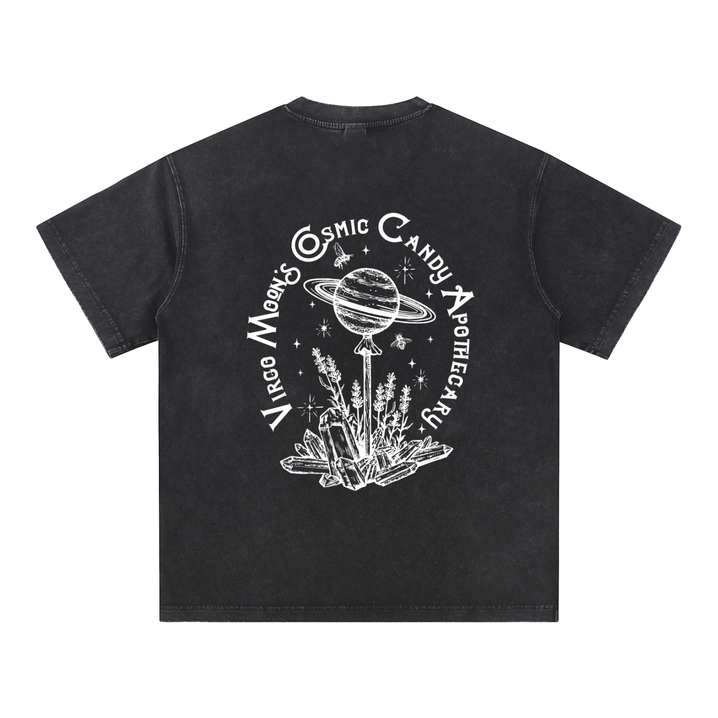 Everything is Connected - Snow Washed V-Neck Cotton T-Shirt