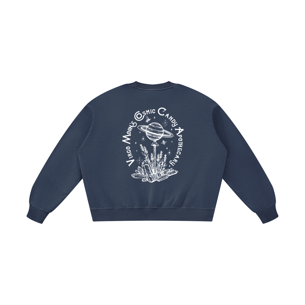 Everything is Connected - Unisex Boxy Vintage Washed Sweatshirt