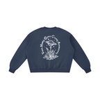 Everything is Connected - Unisex Boxy Vintage Washed Sweatshirt