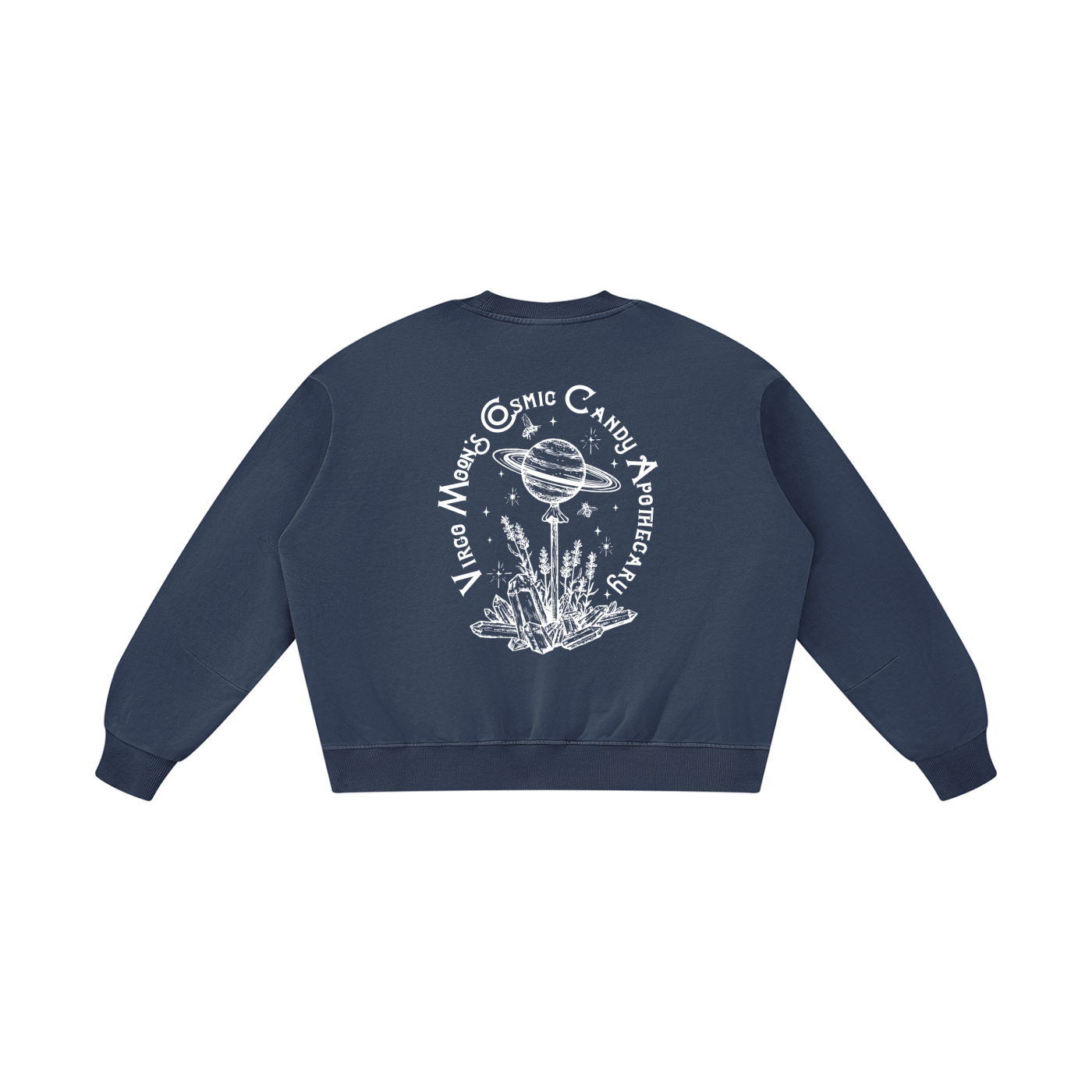 Everything is Connected - Unisex Boxy Vintage Washed Sweatshirt