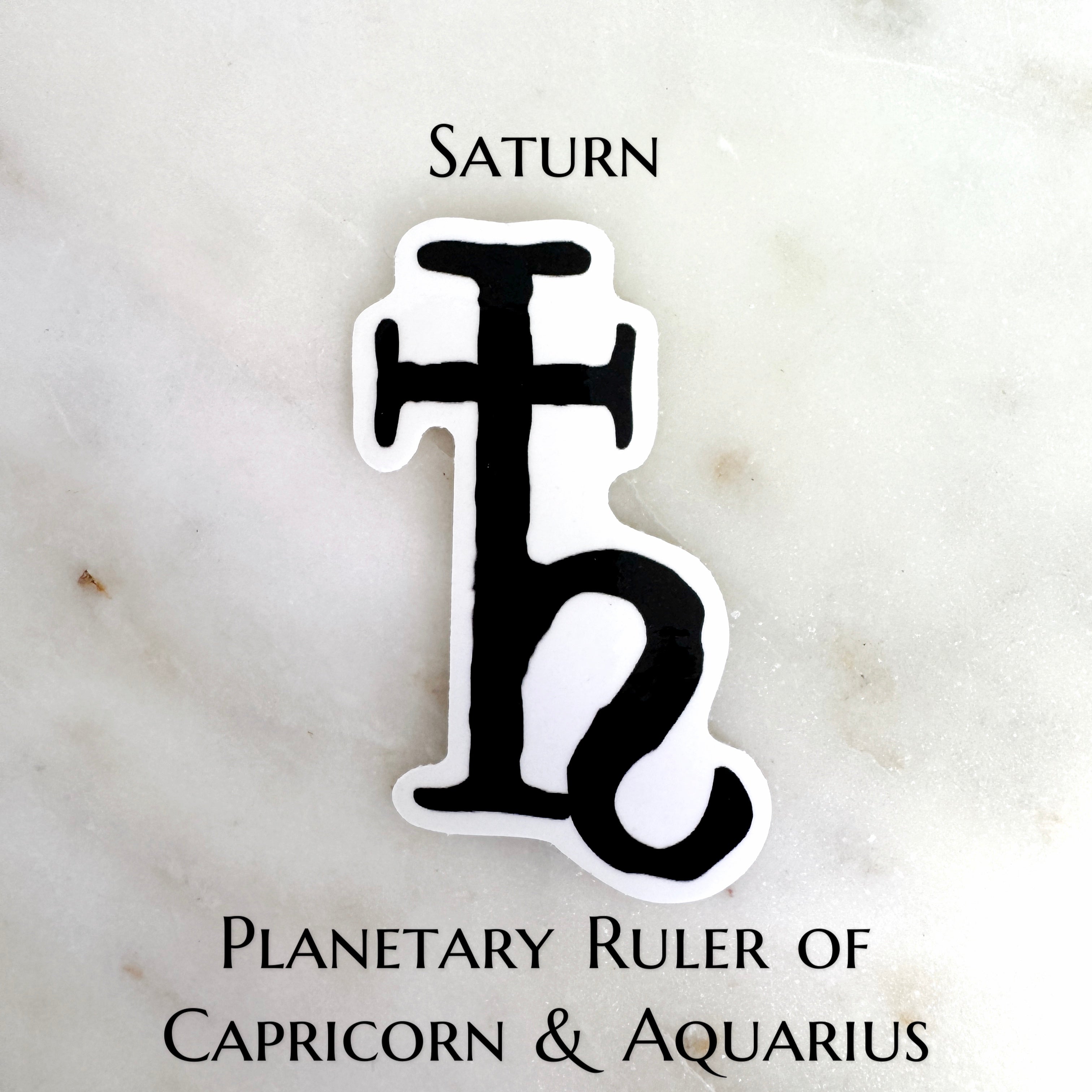 Saturn - Astrology Planetary Glyph - Ruler of Capricorn & Aquarius