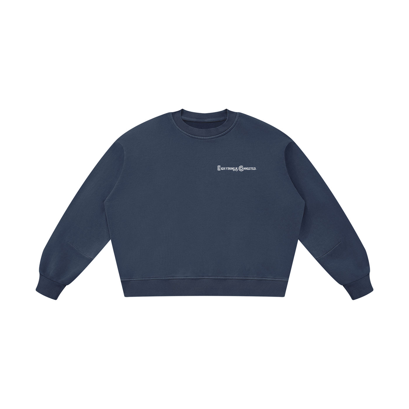 Everything is Connected - Unisex Boxy Vintage Washed Sweatshirt