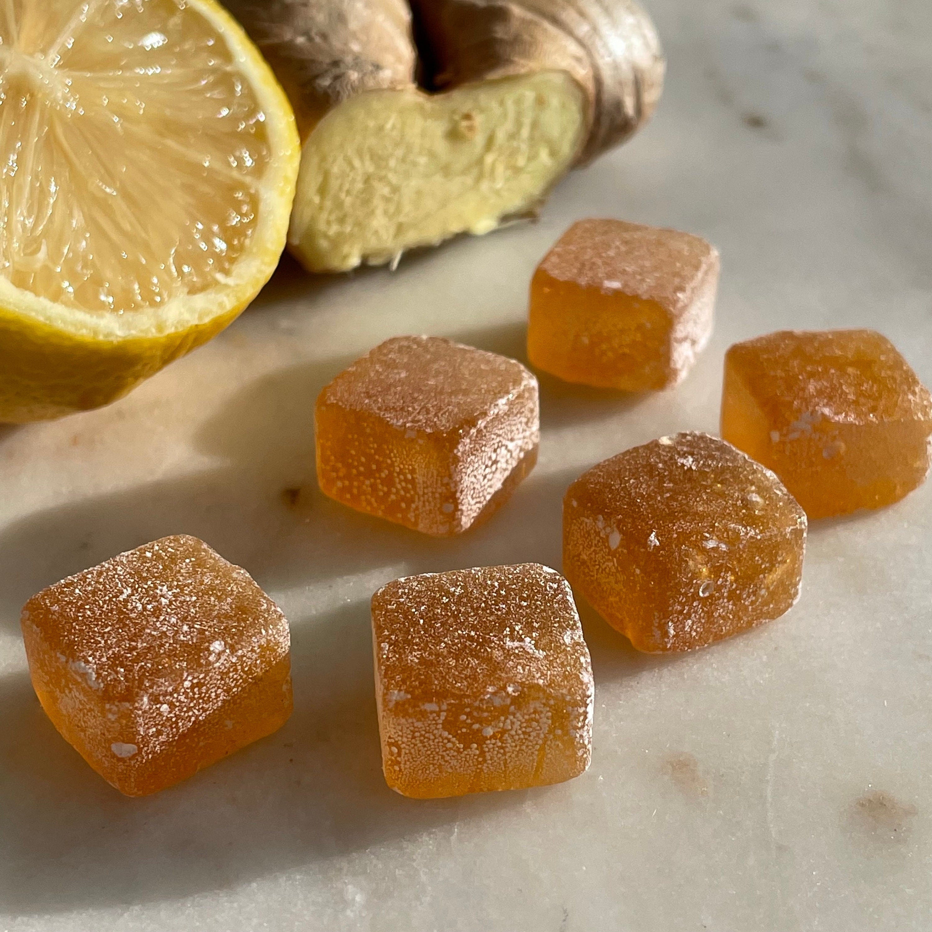 Honey Ginger Lemon Lozenges with Maine Apple Cider Vinegar