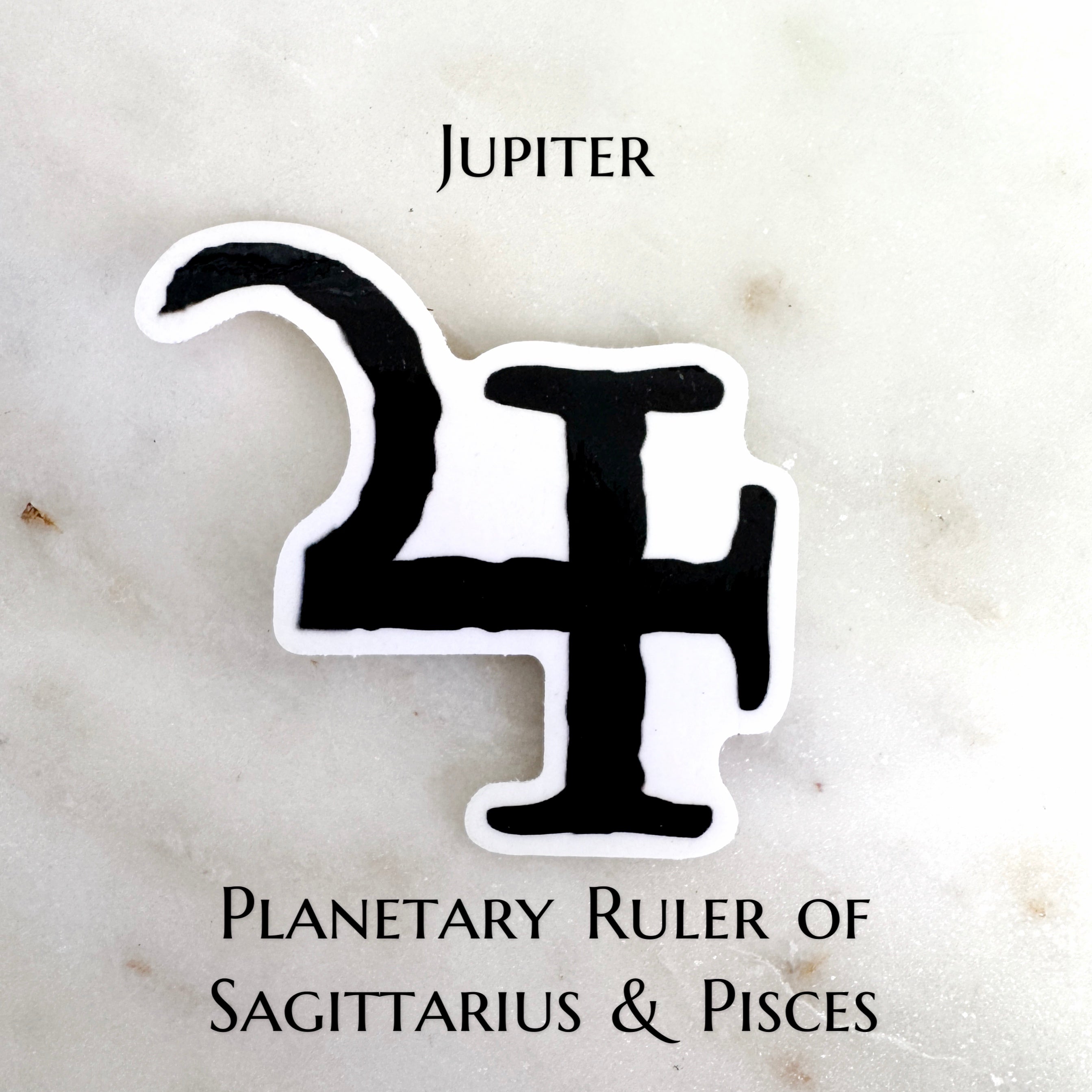 Jupiter - Astrology Planetary Glyph - Ruler of Sagittarius & Pisces