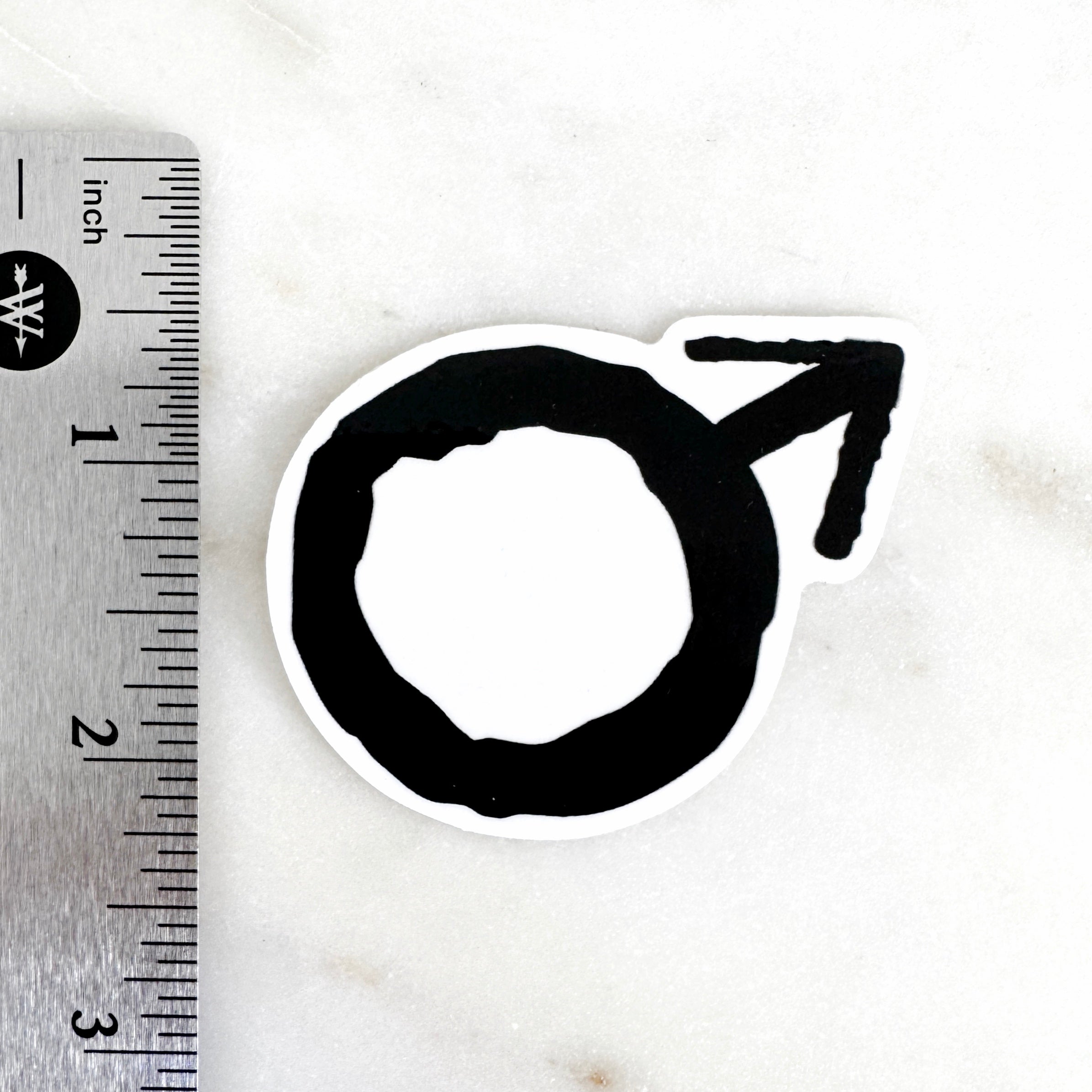 Mars - Astrology Planetary Glyph - Ruler of Aries & Scorpio