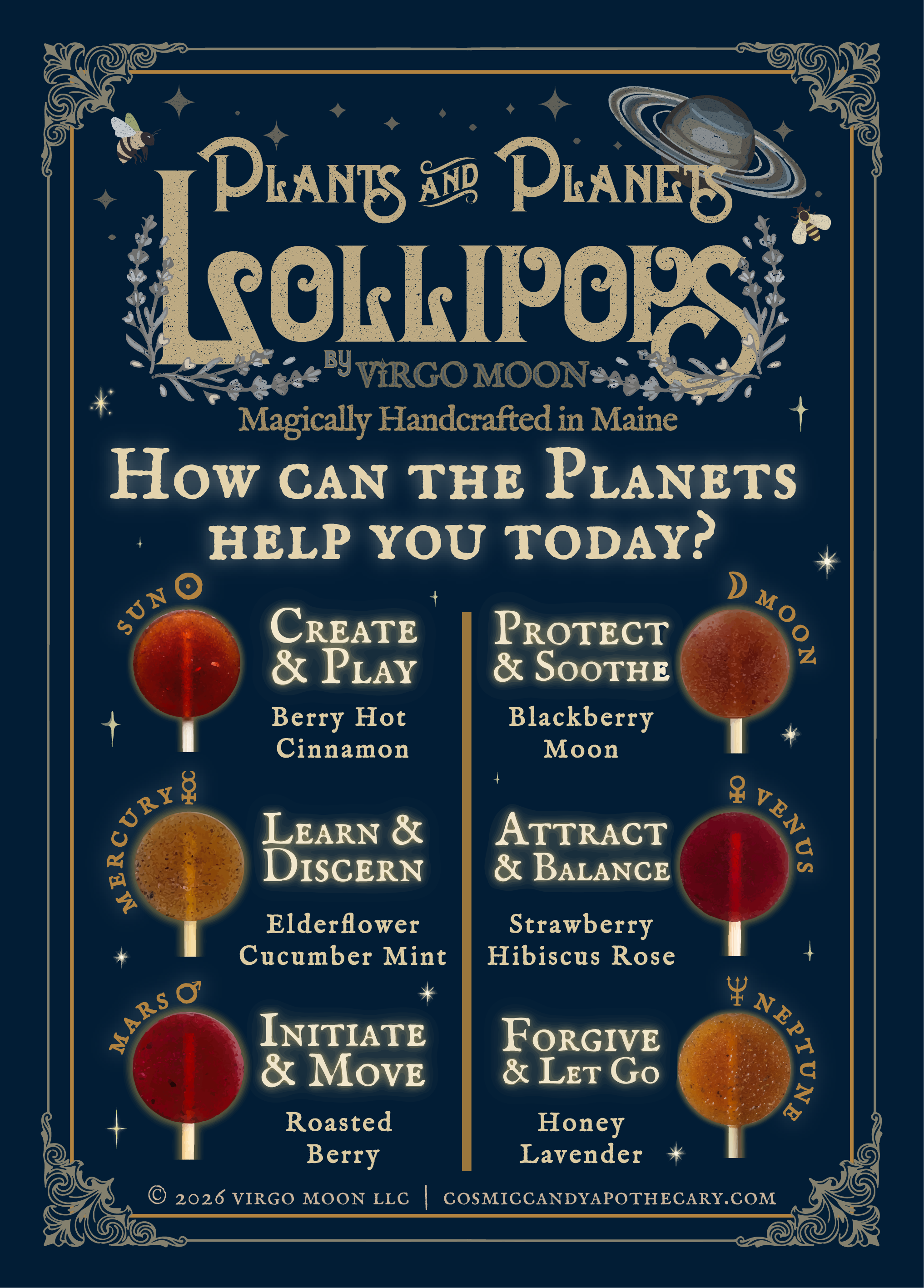 Plants & Planets Lollipops: 2026 Summer Collection