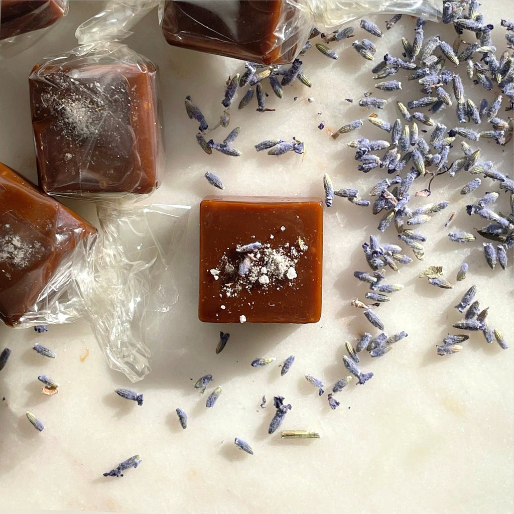 Lavender Honey Caramels