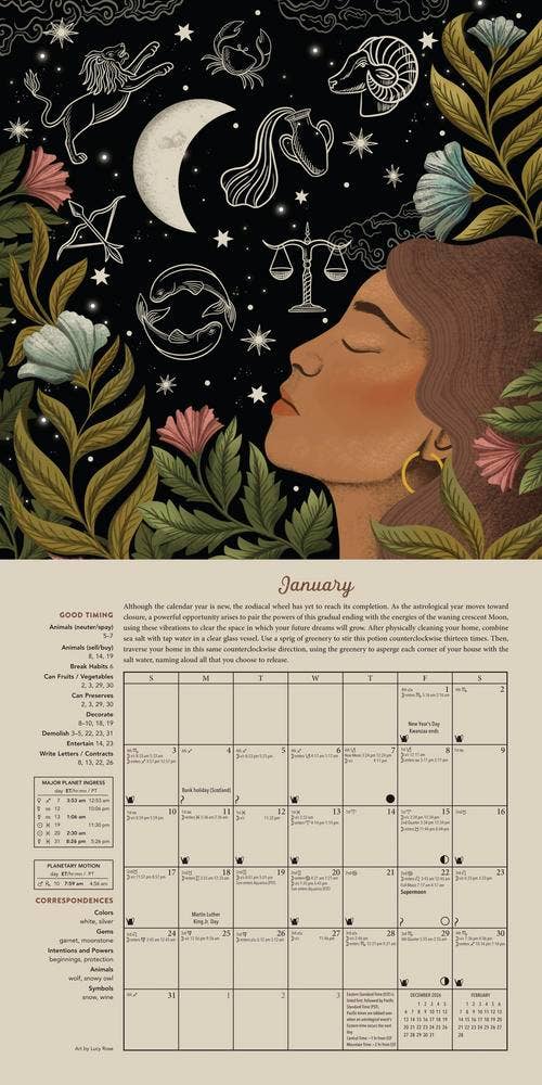 Llewellyn's 2027 Magical Moon Calendar: Spells & Lore