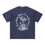 Everything is Connected - Snow Washed V-Neck Cotton T-Shirt