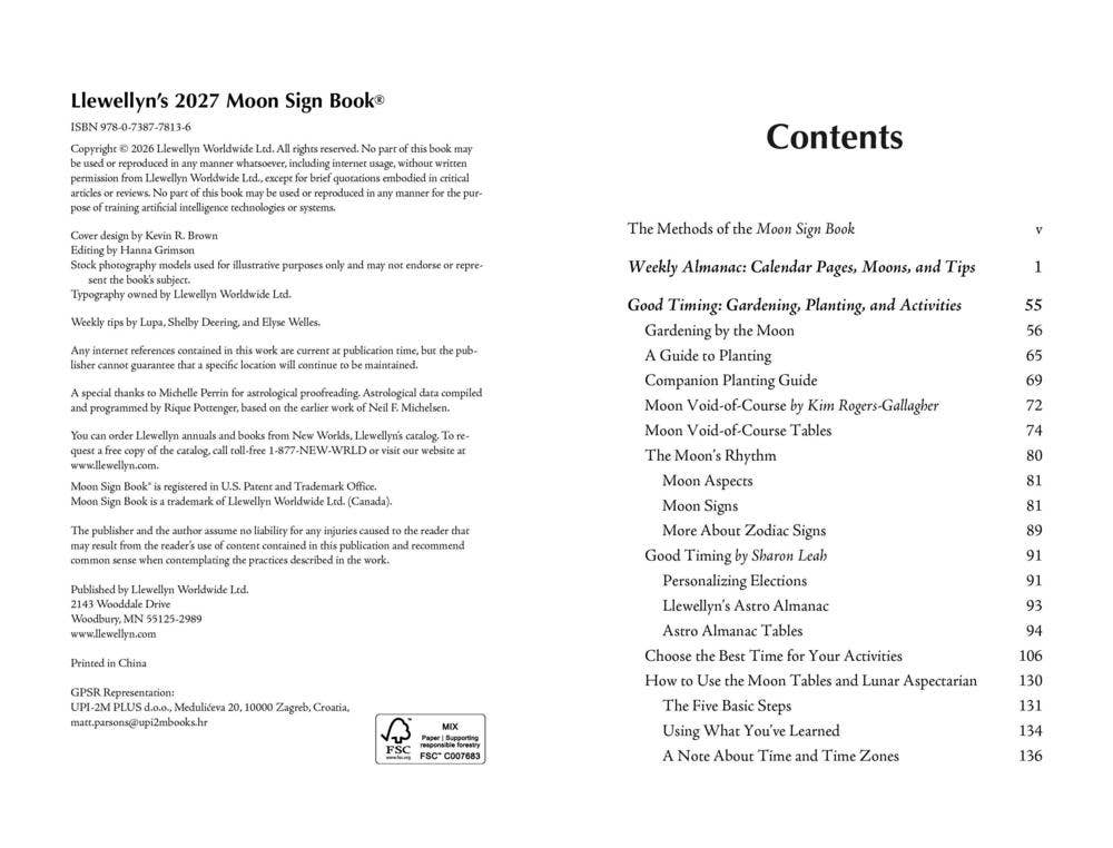 Llewellyn's 2027 Moon Sign Book: Cycles of the Moon