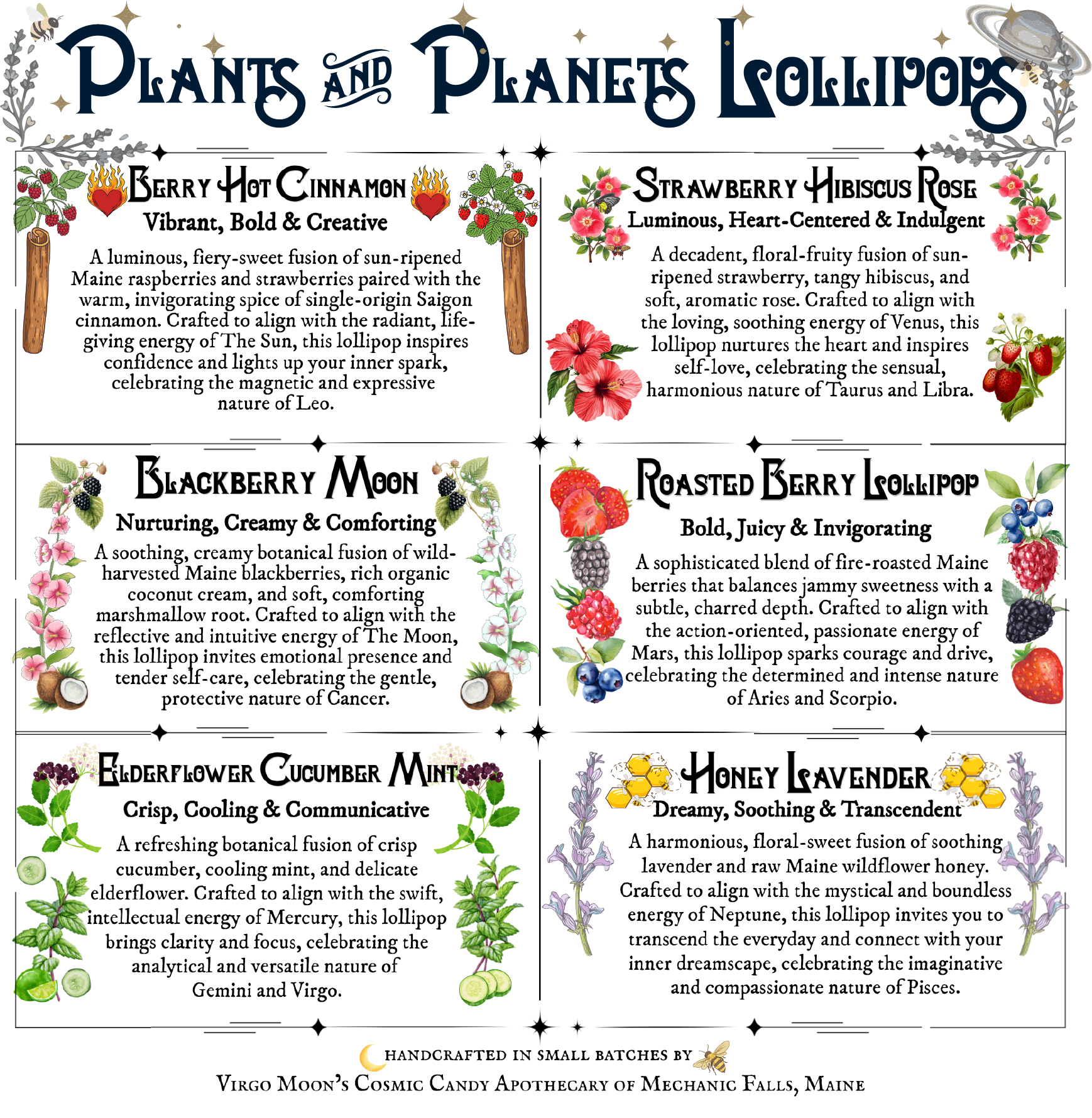 Plants & Planets Lollipops: 2026 Summer Collection
